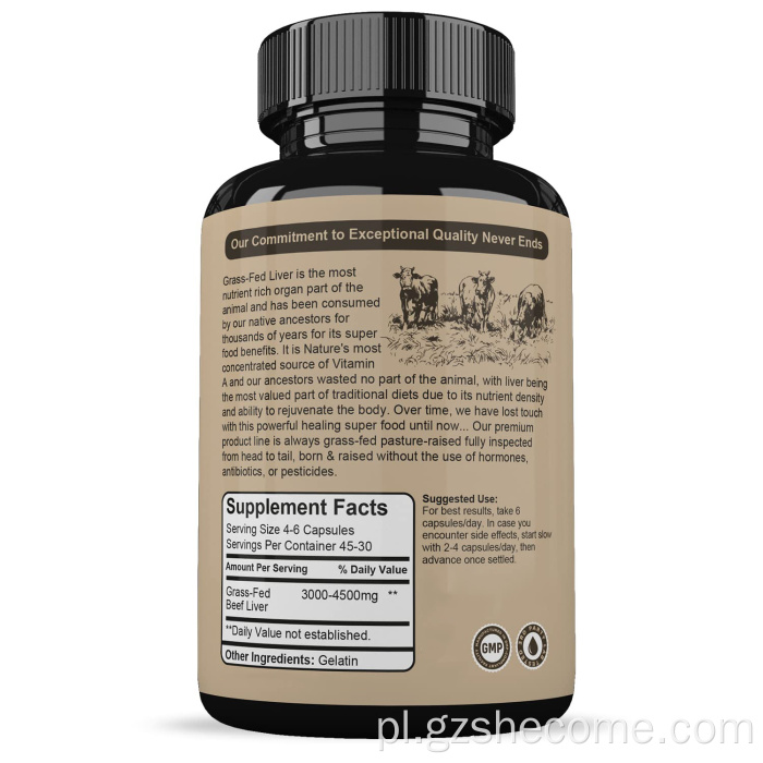 Fed Fed promuje zdrowe kapsułki z wątroby wołowiny serca